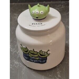 Rae Dunn Disney Pixar Toy Story Green Alien Canister Cookie Jar The CLAAAAW